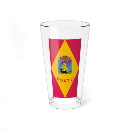 Flag of Fokto (Hungary) Pint Glass 16oz