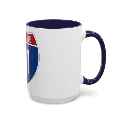 Interstate 91 (U.S. Highways) Accent Coffee Mug