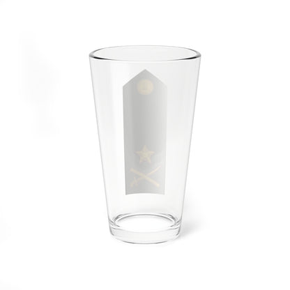 Major General of the Indian Army (India) (Military Rank) Pint Glass 16oz