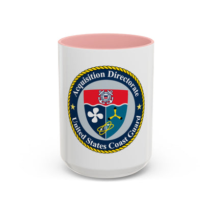 USCG Acquisition Directorate (U.S. Coast Guard) Accent Coffee Mug