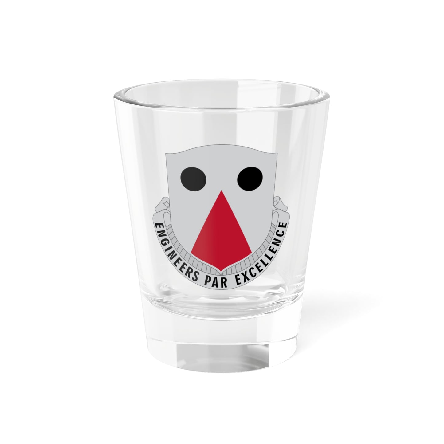 980 Engineer Battalion (U.S. Army) Shot Glass 1.5oz