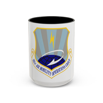 521st Air Mobility Operations Group (U.S. Air Force) Accent Coffee Mug