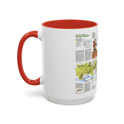 USA - Deep South 2 (1983) (Map) Accent Coffee Mug