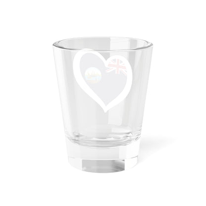 Eurovision Song Contest heart Hong Kong white 1876-1955 (China) Shot Glass 1.5oz