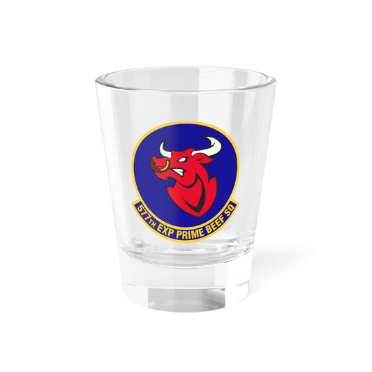 Verre à liqueur 1,5 oz du 577e Escadron de la Force d'Ingénieurs d'Urgence de la Base Expéditionnaire Principale (US Air Force)