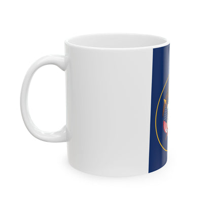 Flag-map of Utah (United States) White Coffee Mug