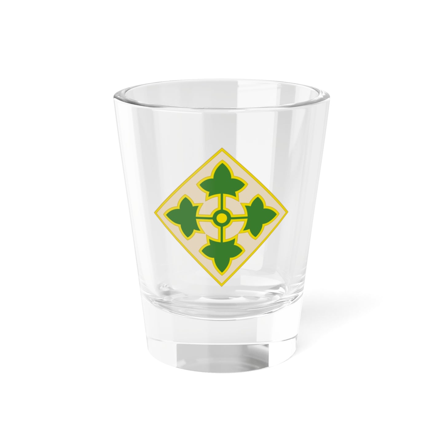 4th Infantry Division CSIB2 (U.S. Army) Shot Glass 1.5oz