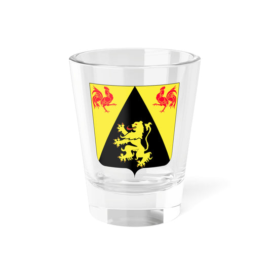 Héraldique Province BE Brabant Wallon (Belgium) (Coat of Arms) Shot Glass 1.5oz