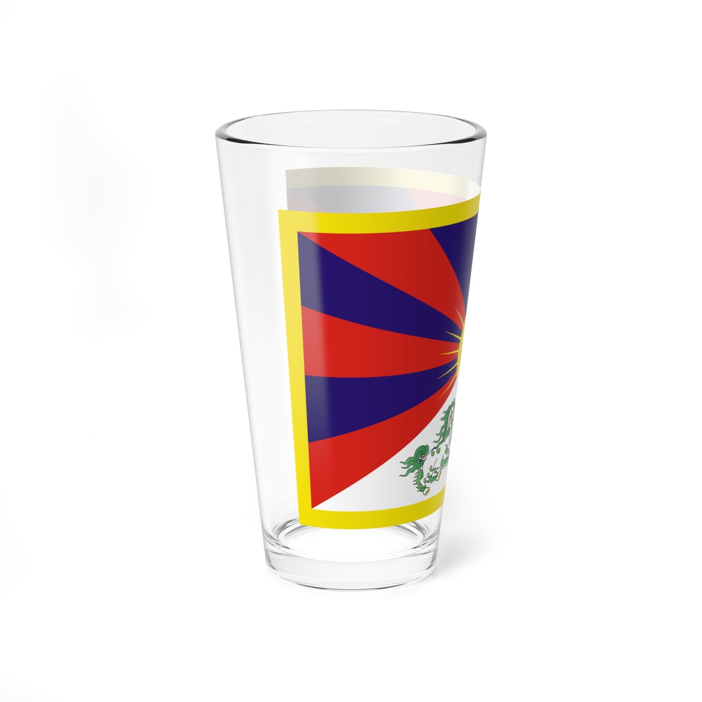Flag of Tibet 3-2 (China) Pint Glass 16oz