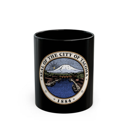 Seal of Tacoma WA - Black Coffee Mug