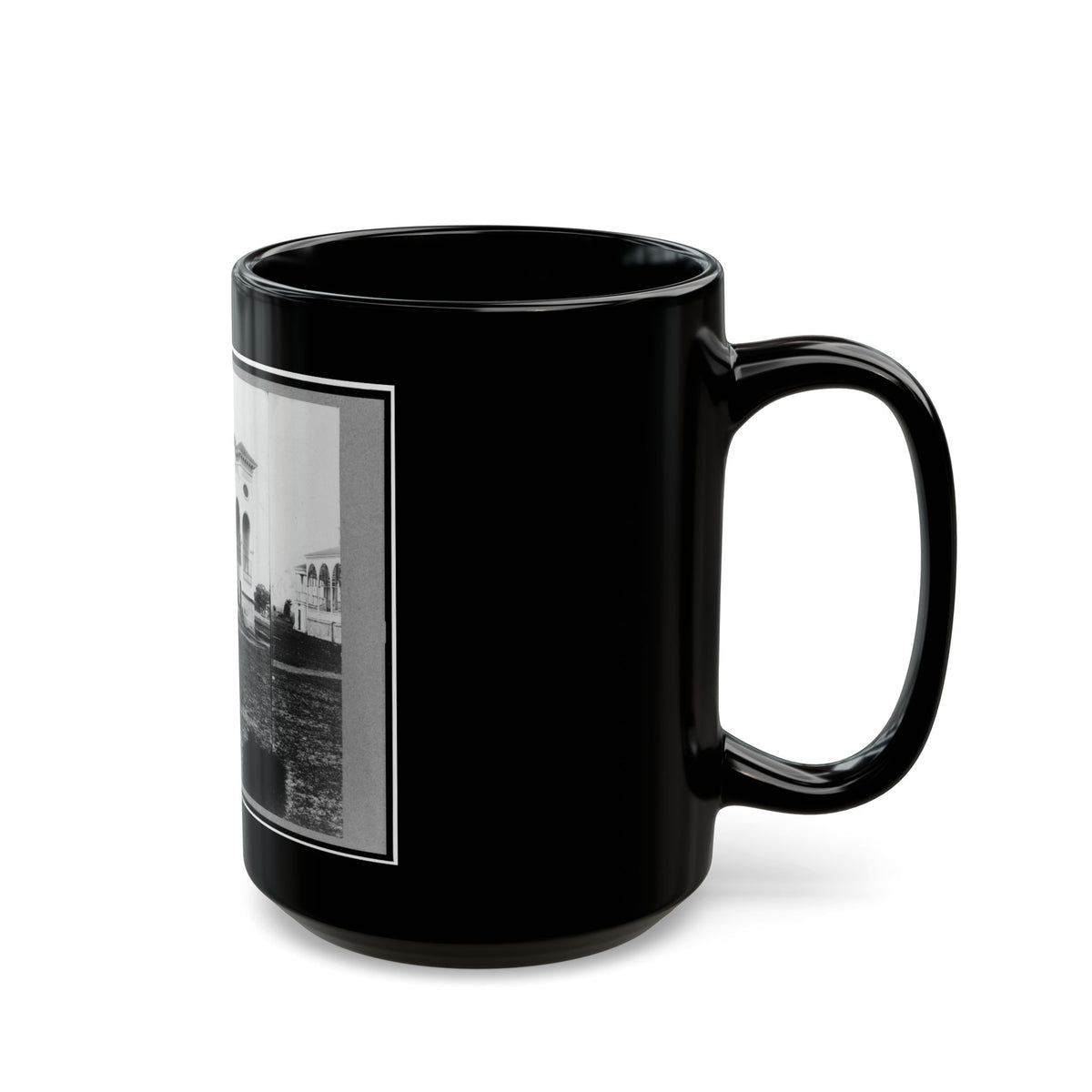 Club House Race Course, Where Federal Officers Were Confined, Charleston, S.C., April 1865 (U.S. Civil War) Black Coffee Mug