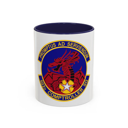 502d Comptroller Squadron (U.S. Air Force) Accent Coffee Mug