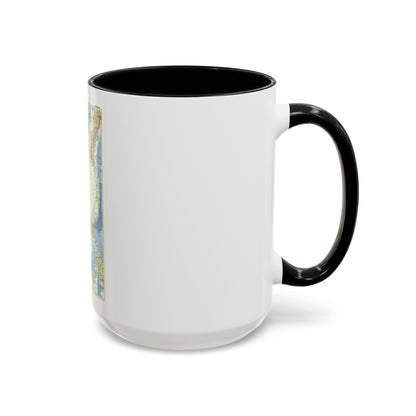 China Coast and Korea (1953) (Map) Accent Coffee Mug