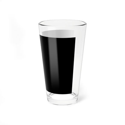 Flag of Hong Kong black and white variant 4 (China) Pint Glass 16oz