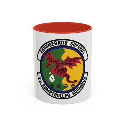 9th Comptroller Squadron (U.S. Air Force) Accent Coffee Mug