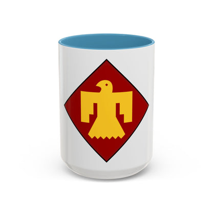 45th Infantry insignia thunderbird (U.S. Army) Accent Coffee Mug