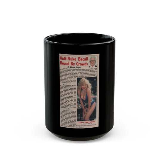 Terry Moore #564 - Magazine Page Clipping Circa 1984 (Vintage Female Icon) Black Coffee Mug-15oz-Go Mug Yourself