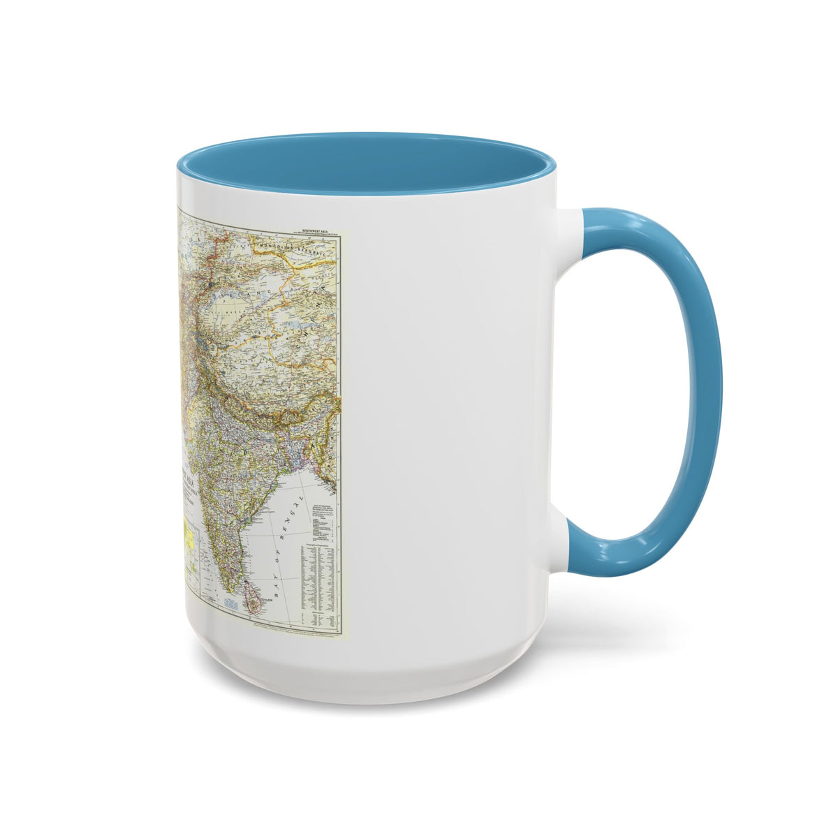 Asia - Southwest (1952) (Map) Accent Coffee Mug