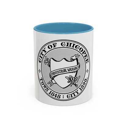 Seal of Chicopee Massachusetts - Accent Coffee Mug