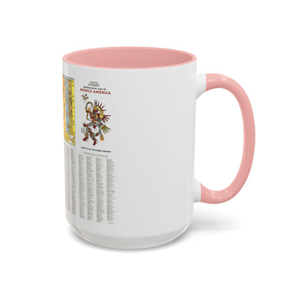 Central America - Archeological Map 2 (1968) (Map) Accent Coffee Mug