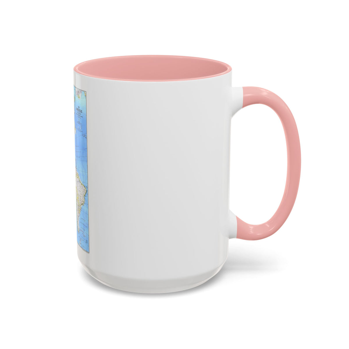 Americas, The (1979) (Map) Accent Coffee Mug