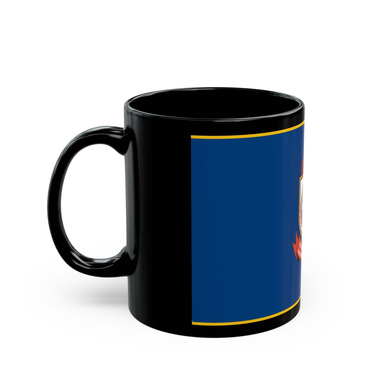 Flag of City of Makassar Indonesia - Black Coffee Mug-Go Mug Yourself