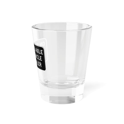 MUTCD-CA R76-1 (California) (Road Sign) Shot Glass 1.5oz