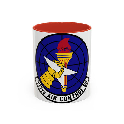 337 Air Control Squadron AETC (U.S. Air Force) Accent Coffee Mug