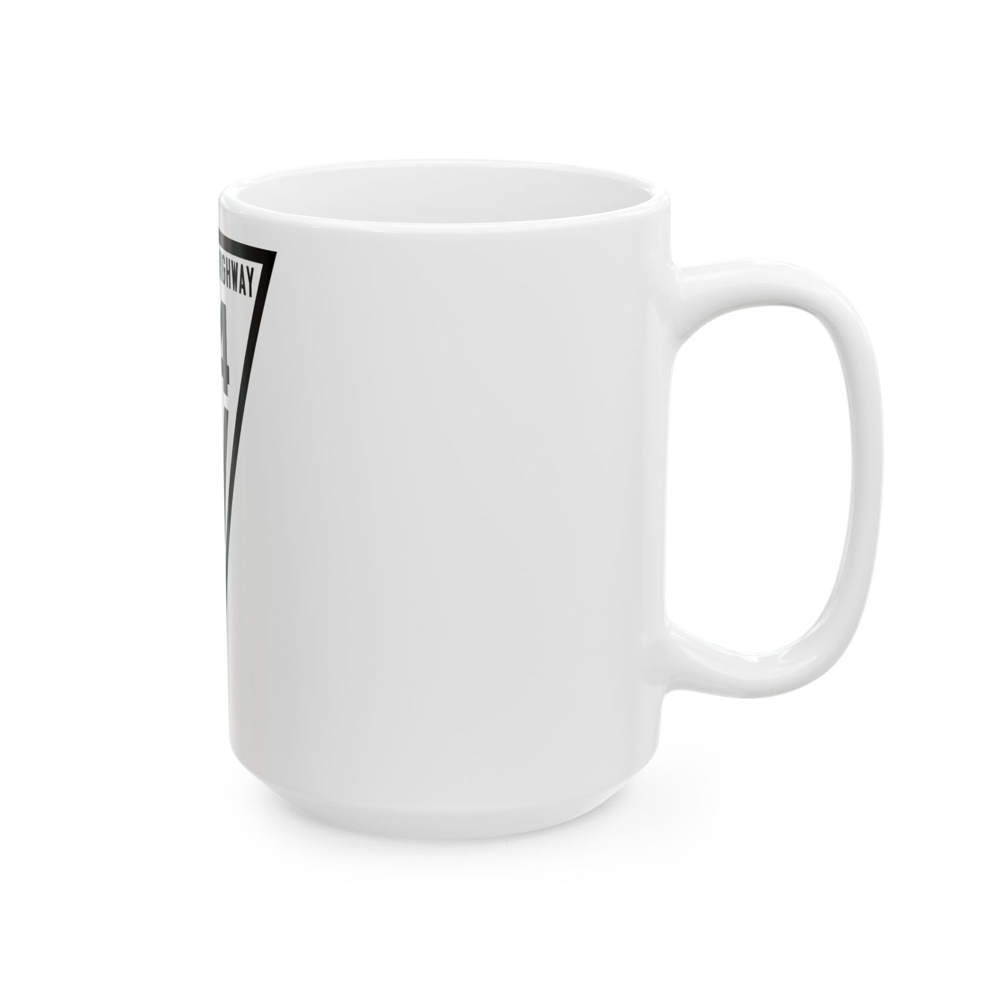 WIS 34 1919 (Wisconsin) (Road Sign) White Coffee Mug-Go Mug Yourself
