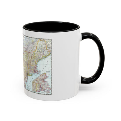 USA - Northeastern (1945) (Map) Accent Coffee Mug