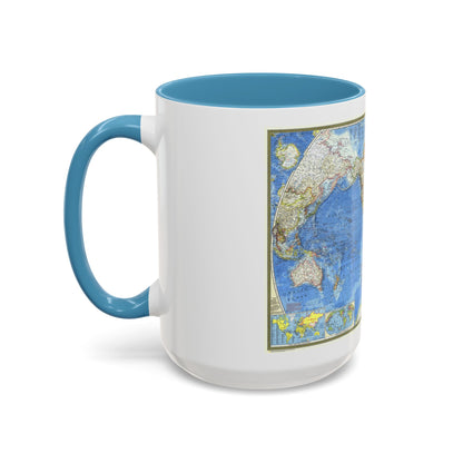 World Map (1970) (Map) Accent Coffee Mug