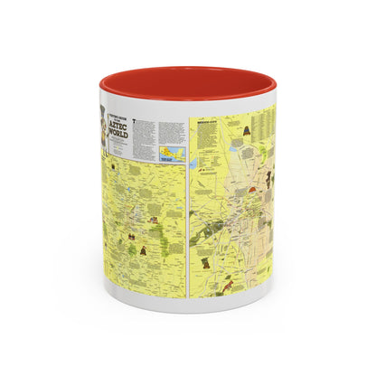Central America - The Aztec World (1980) (Map) Accent Coffee Mug