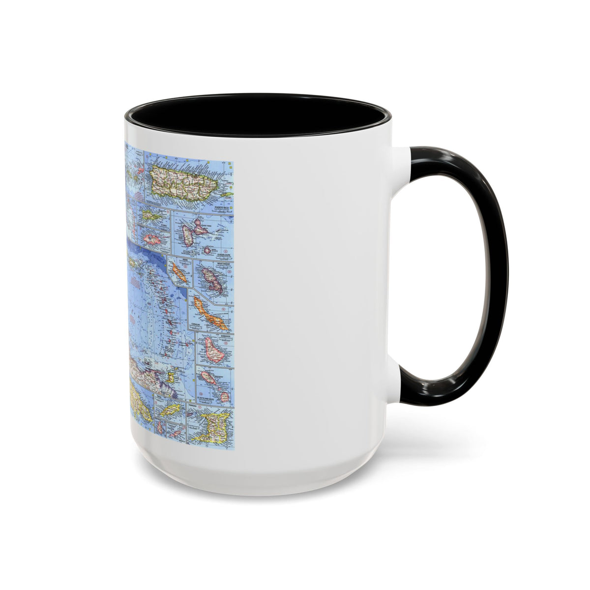 West Indies (1962) (Map) Accent Coffee Mug