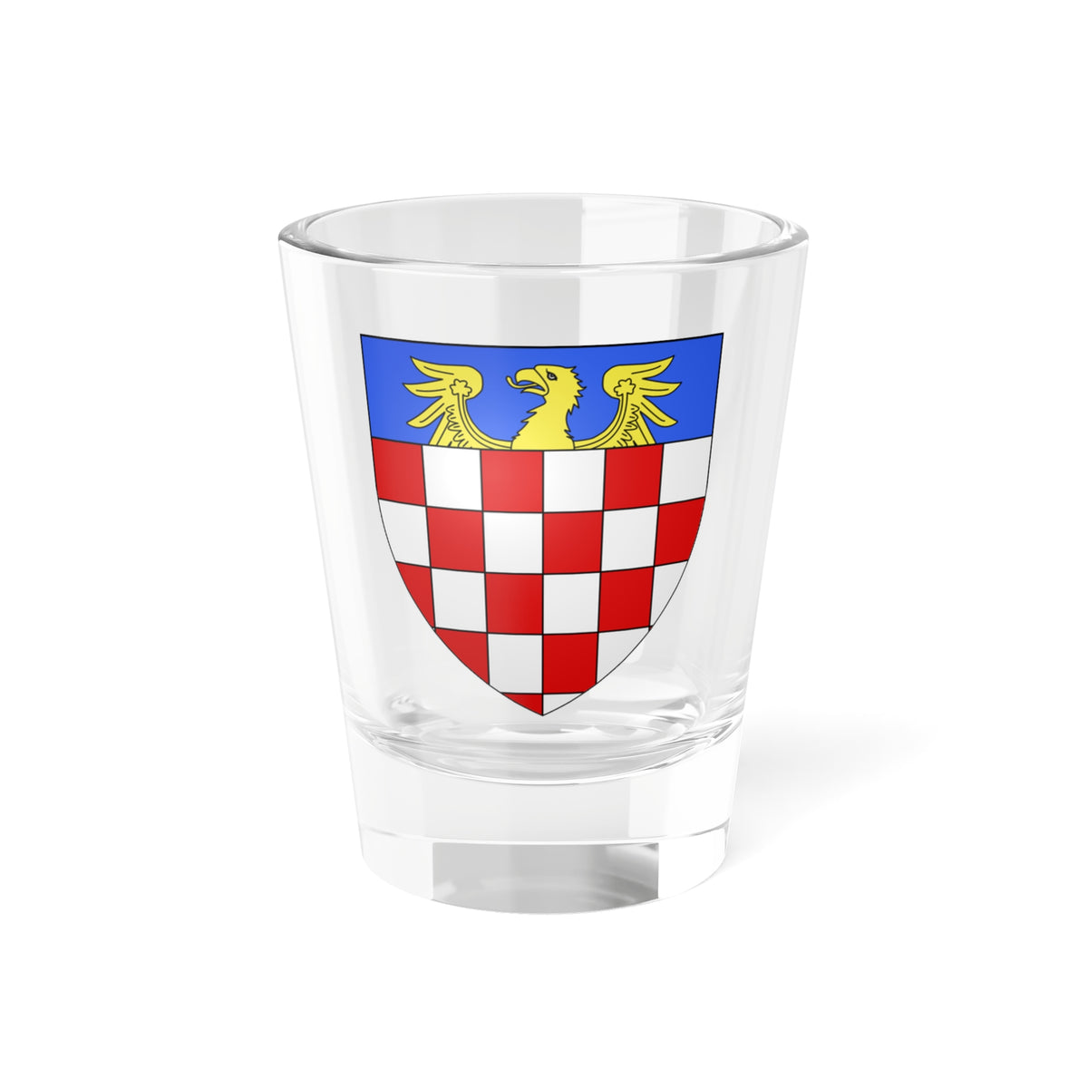 Blason Jean Buzewoy selon Gelre (Poland) (Coat of Arms) Shot Glass 1.5oz