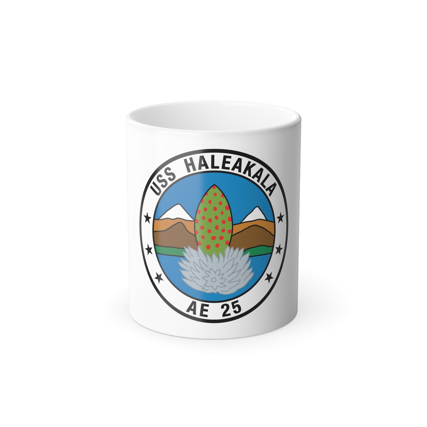 USS Haleakala AE 25 (U.S. Navy) Color Changing Mug 11oz