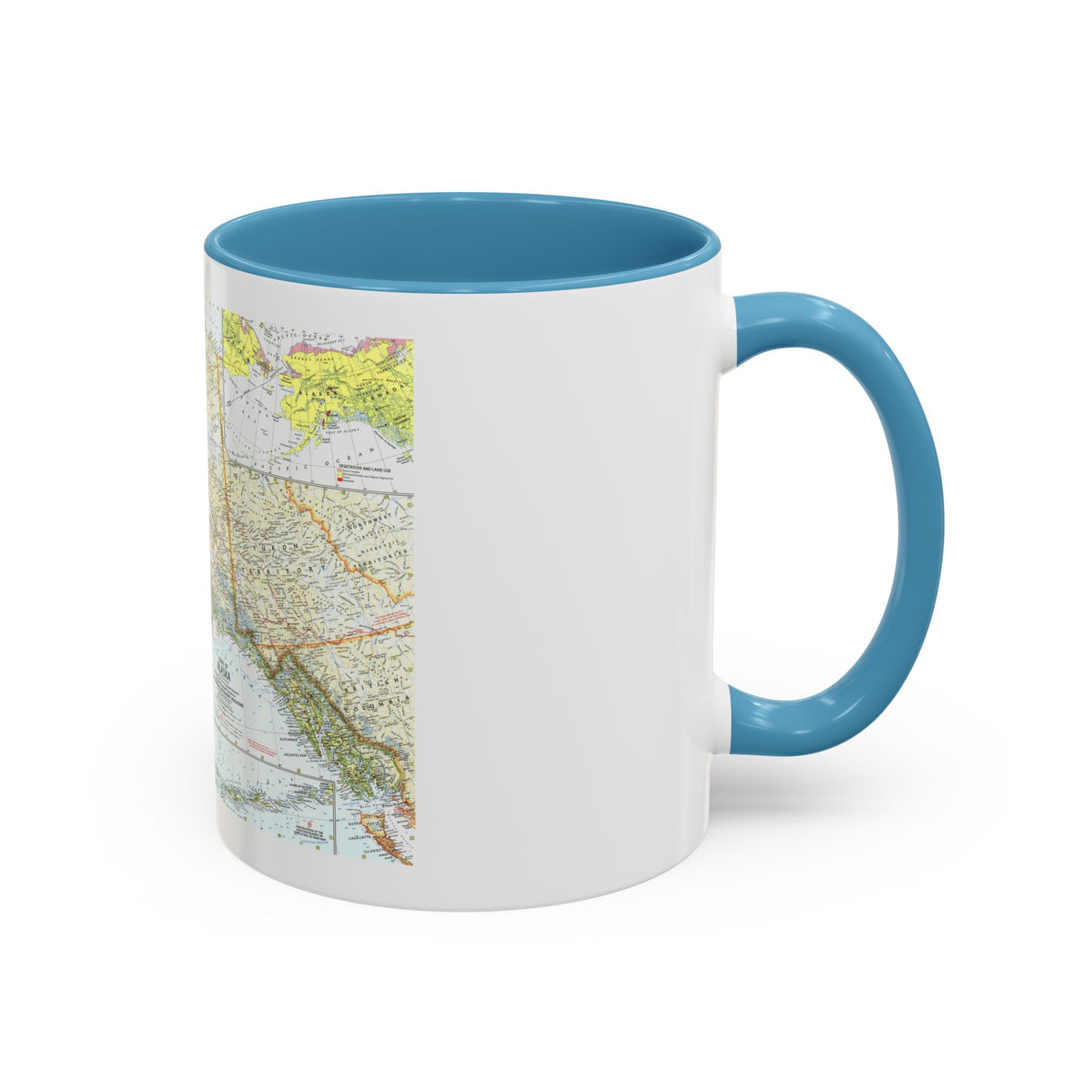 USA - Alaska (1959) (Map) Accent Coffee Mug