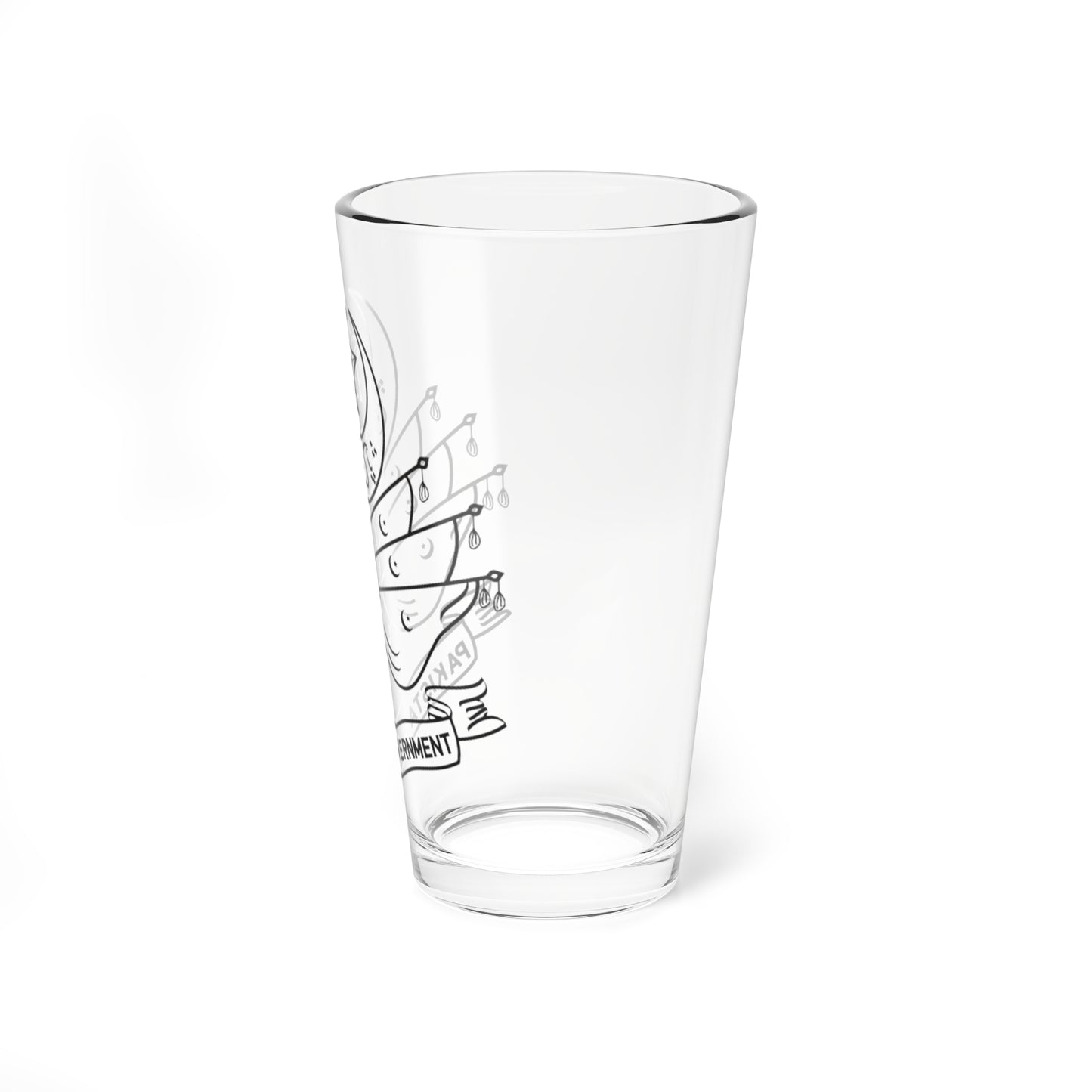 Emblem of Pakistan 1947-1954 (Pakistan) (Coat of Arms) Pint Glass 16oz