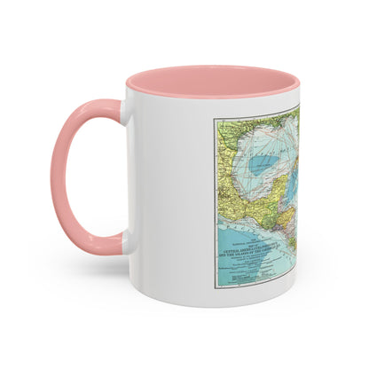 Central America (1913) (Map) Accent Coffee Mug