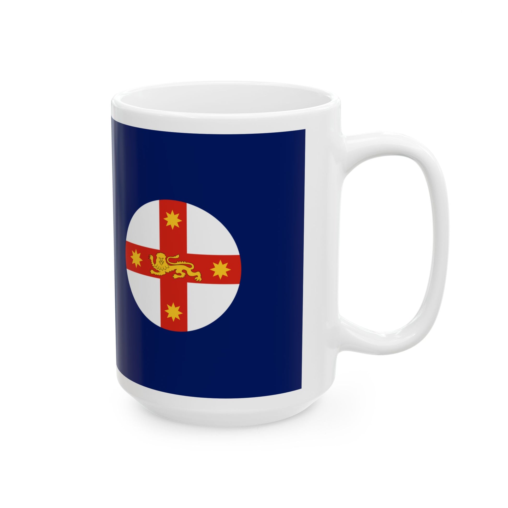 Flag of New South Wales Australia - White Coffee Mug-Go Mug Yourself