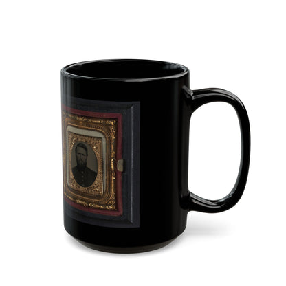 Two Unidentified Soldiers In Union Uniforms 001 (U.S. Civil War) Black Coffee Mug