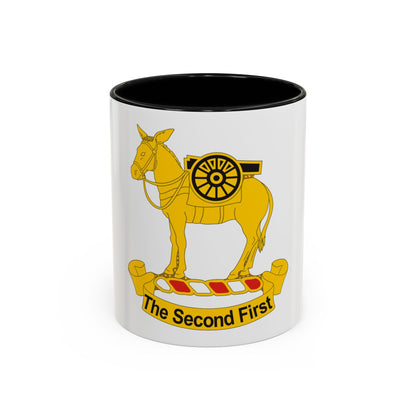 2nd Field Artillery Regiment (U.S. Army) Accent Coffee Mug