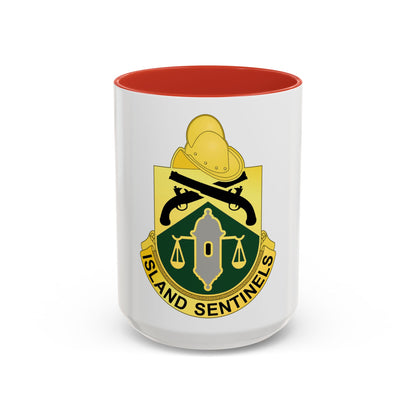 124 Military Police Battalion (U.S. Army) Accent Coffee Mug