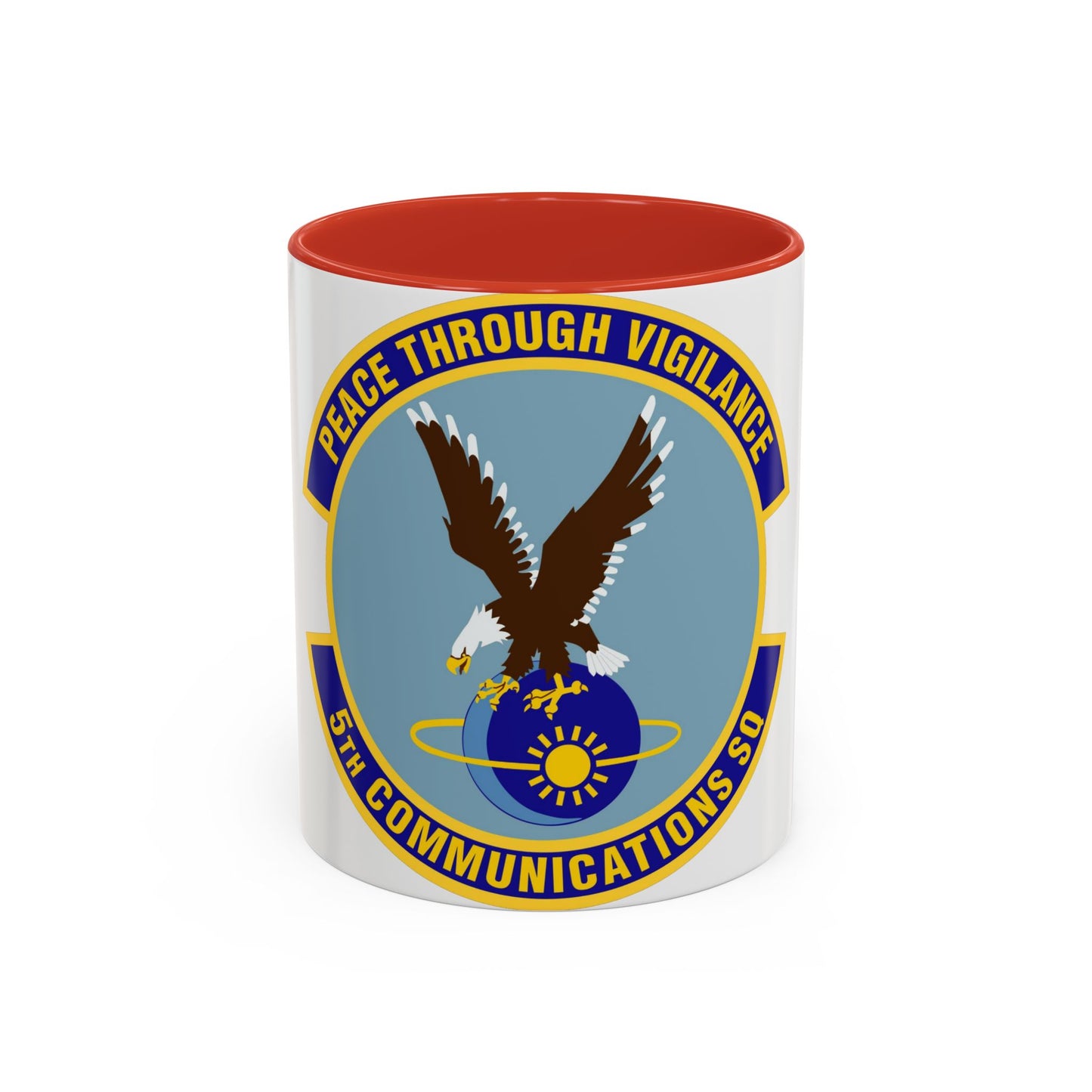 5th Communications Squadron (U.S. Air Force) Accent Coffee Mug