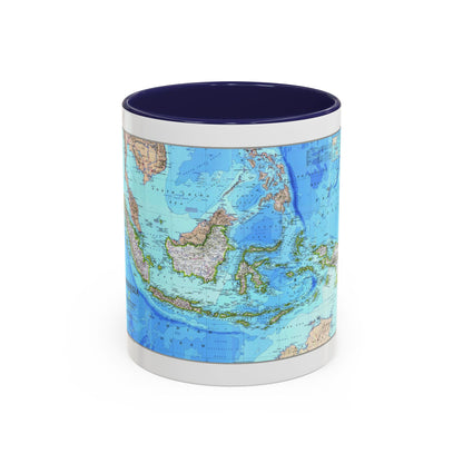 Indonesia 1 (1996) (Map) Accent Coffee Mug