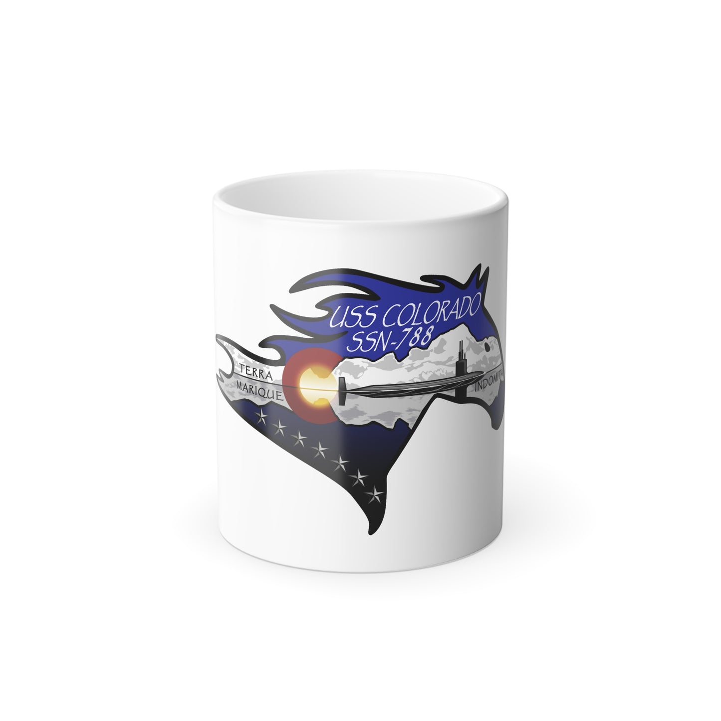 USS Colorado v2 (U.S. Navy) Color Changing Mug 11oz