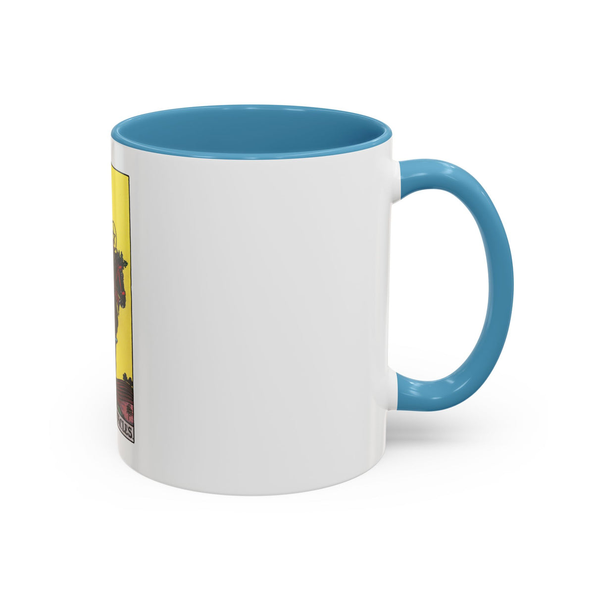 The Knight of Pentacles (Tarot Card) Accent Coffee Mug
