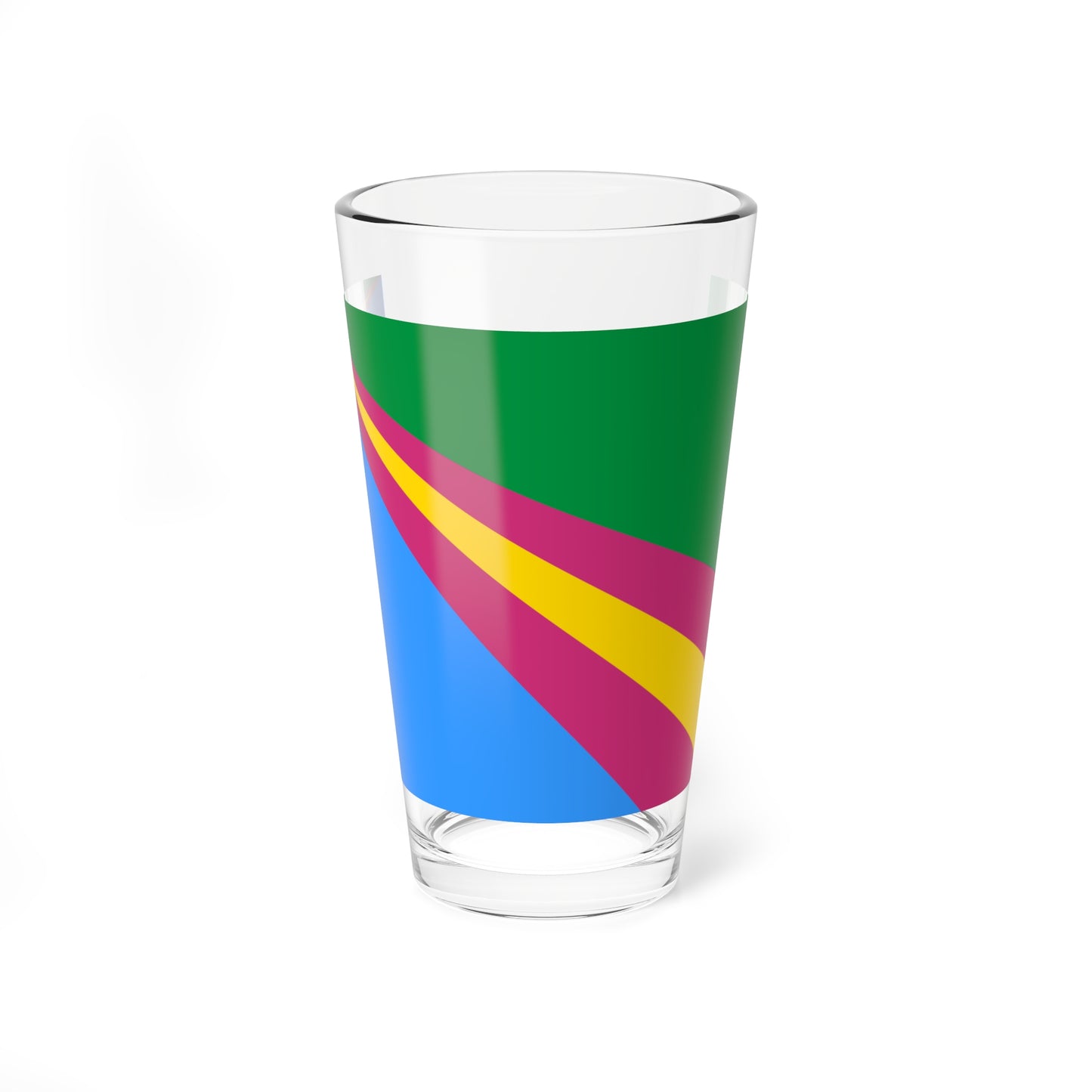 Flag of Zavolzhsk rayon Ivanovo oblast (Russia) Pint Glass 16oz
