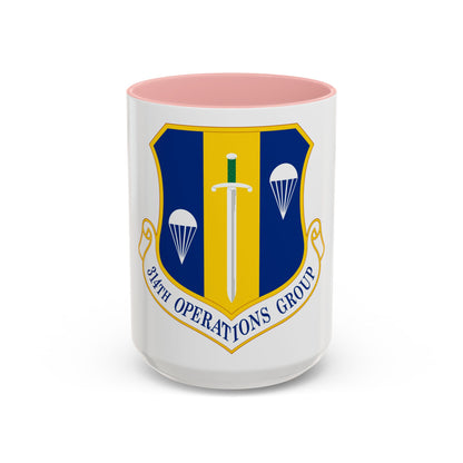 314 Operations Group AETC (U.S. Air Force) Accent Coffee Mug