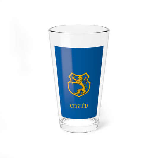 Flag of Cegled (Hungary) Pint Glass 16oz