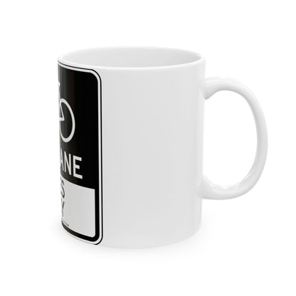 NYCDOT SR-1436 (New York) (Road Sign) White Coffee Mug